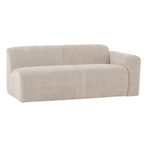 WOOOD Mojo Base 2-zits bank arm rechts rib Ecru