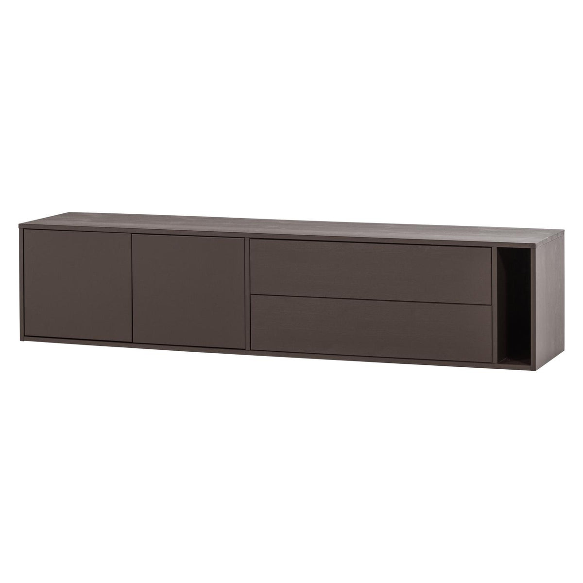 vtwonen Settle Down tv-meubel 200 cm Middenbruin