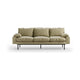 HKliving Retro 3-zitsbank Knotted Sage