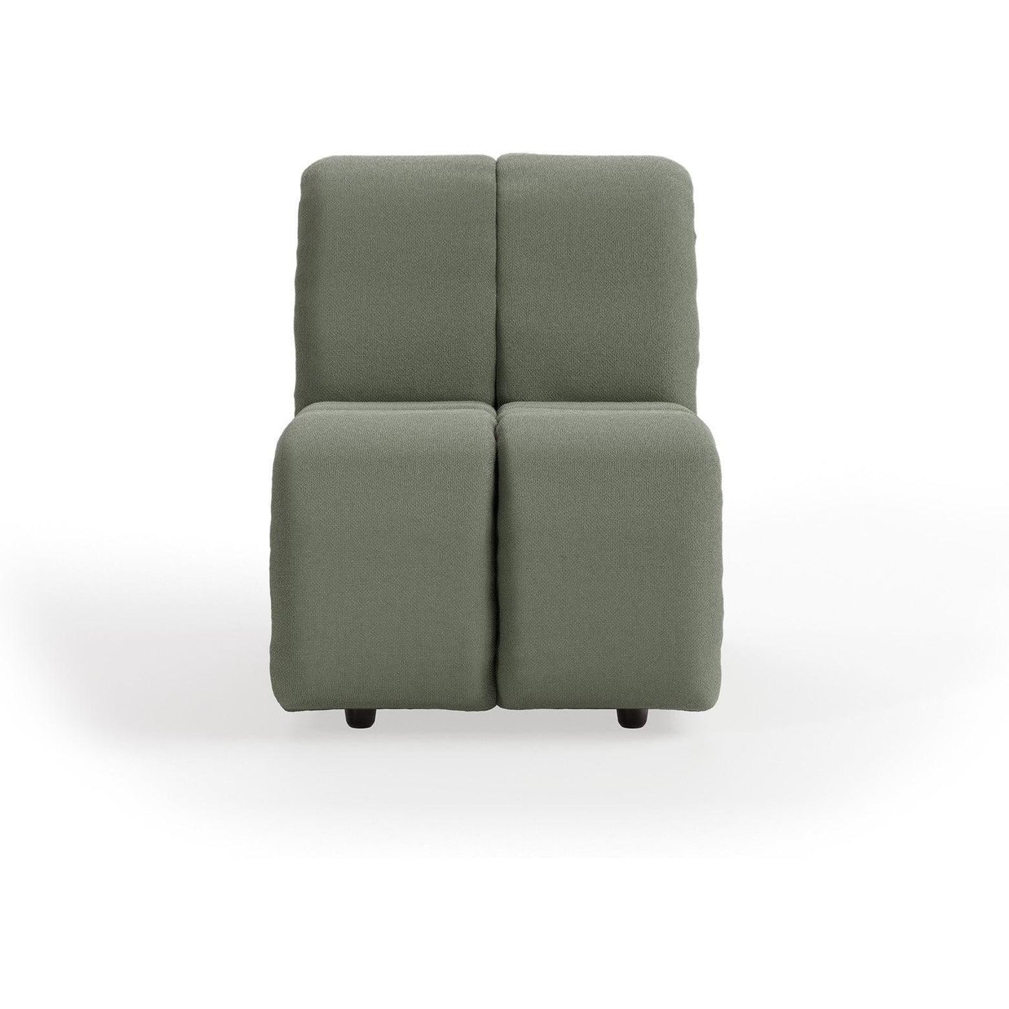 HKliving Wave bank middle small Linen Army Green