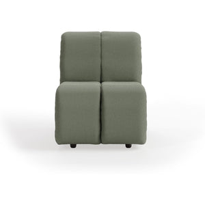 HKliving Wave bank middle small Linen Army Green