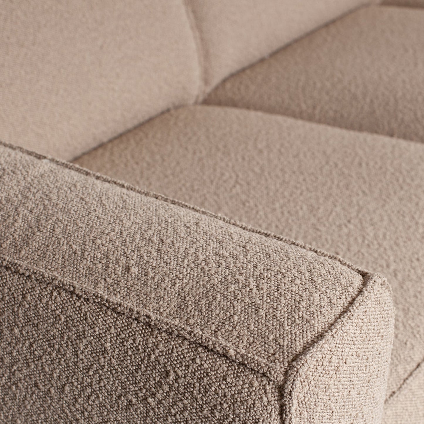 WOOOD Statement 3-zits bank Bouclé Beige