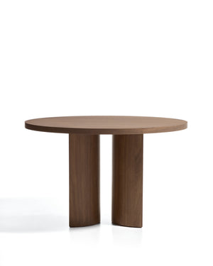 Kave Home Nealy eettafel Ø120 cm Walnoot