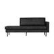 WOOOD Rodeo daybed rechts eco-leer Zwart