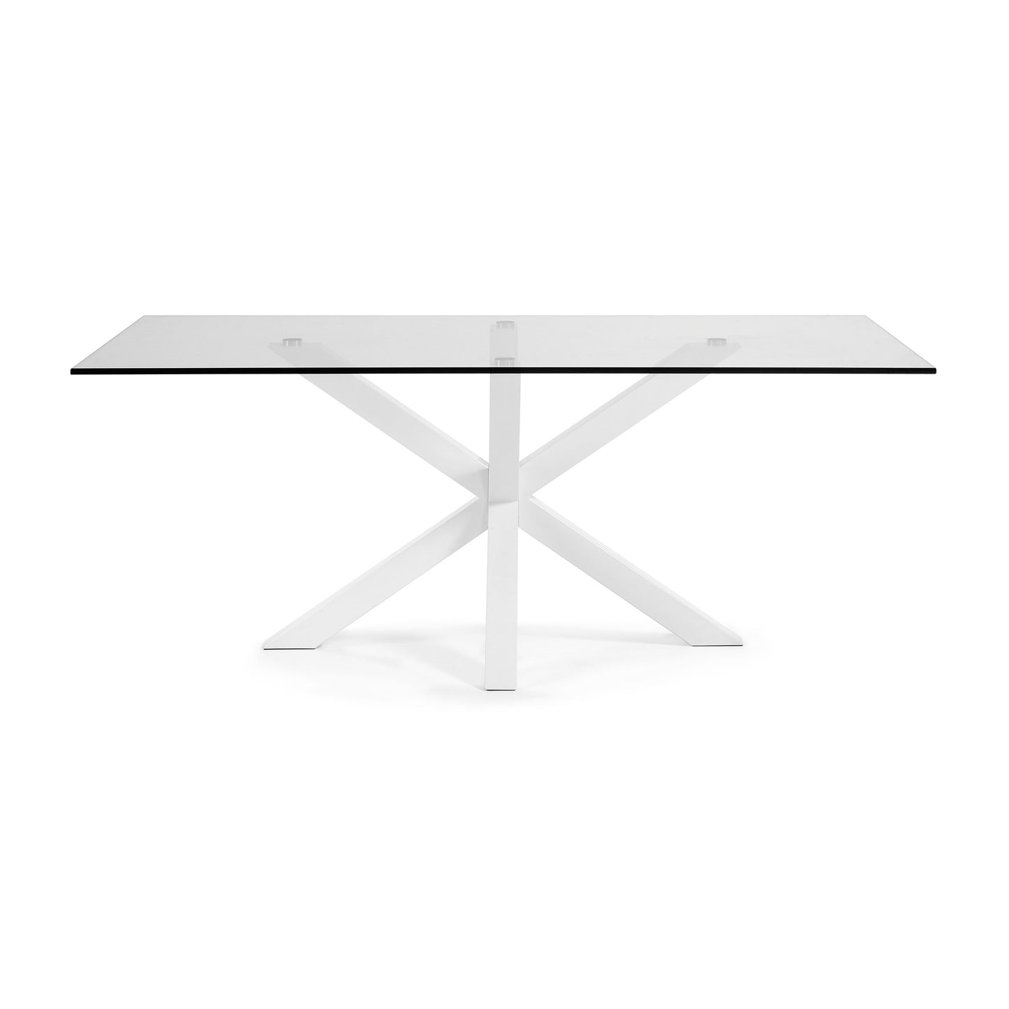 Kave Home Argo eettafel rechthoek 200x100 cm Clear/White