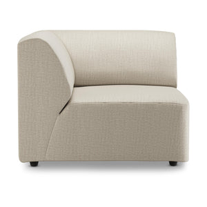 HKliving Jax bank left end Pure Ivory