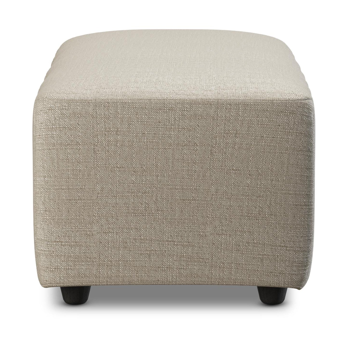 HKliving Jax bank hocker small Pure Ivory