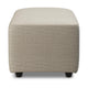 HKliving Jax bank hocker small Pure Ivory