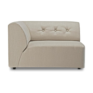 HKliving Vint bank left 1,5-seat Pure Ivory