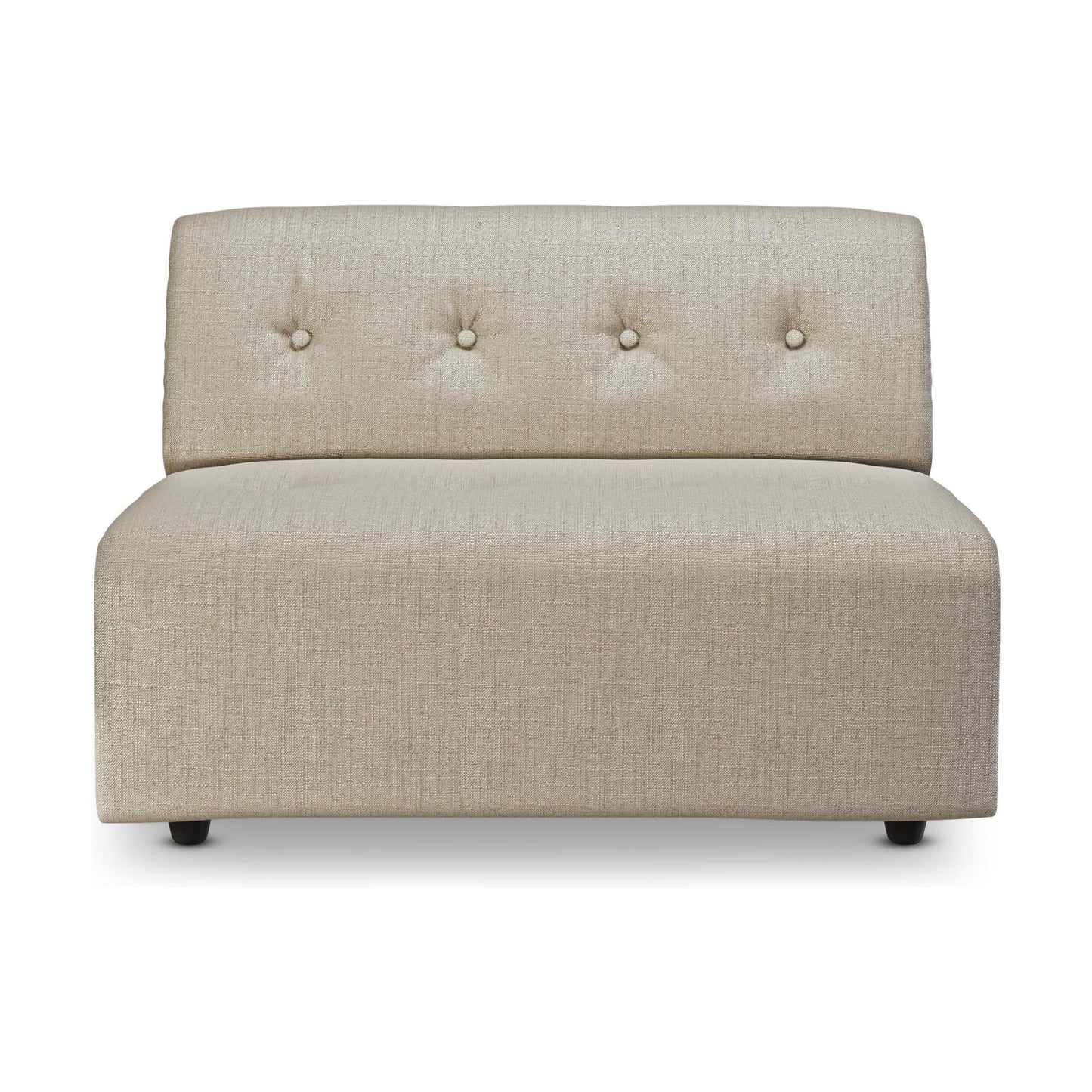 HKliving Vint bank middle 1,5-seat Pure Ivory