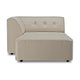 HKliving Vint bank left divan Pure Ivory