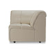 HKliving Wave bank corner Pure Ivory