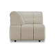 HKliving Wave bank left high arm Pure Ivory