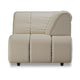 HKliving Wave bank right high arm Pure Ivory