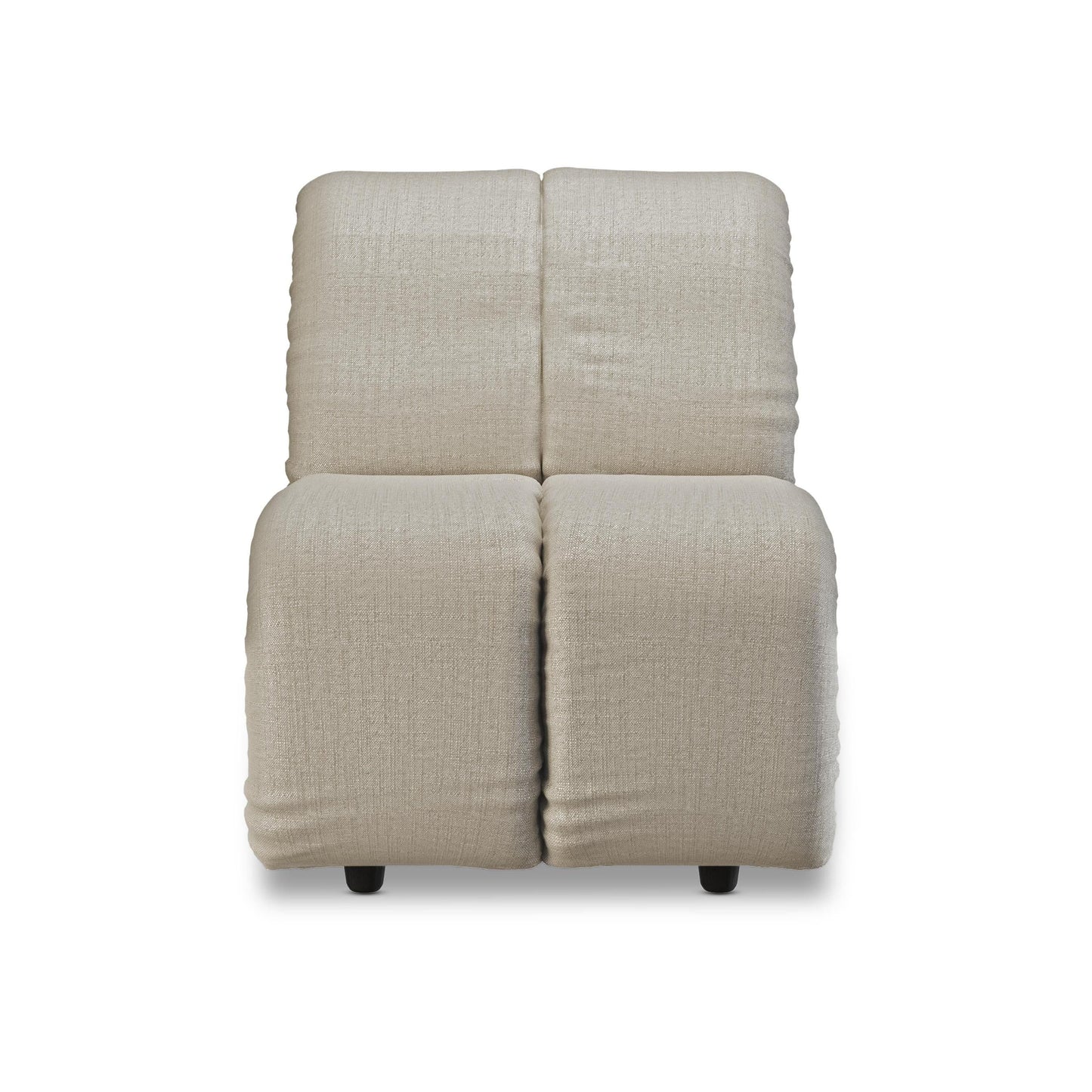 HKliving Wave bank middle small Pure Ivory