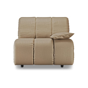 HKliving Wave bank right low arm Pure Earth