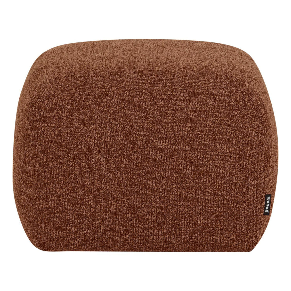 WOOOD Mojo Base poef bouclé Roestbruin