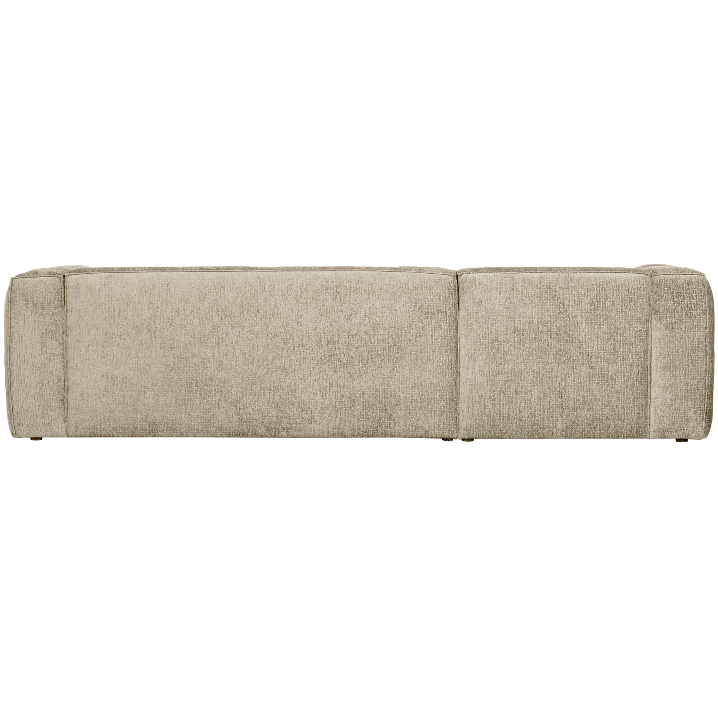 WOOOD Bean hoekbank links Structure Velvet Buttermilk