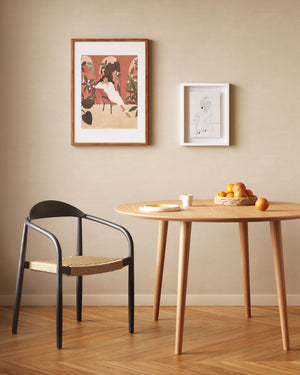 Kave Home Oqui eettafel uitschuifbaar rond Ø120 cm Natural