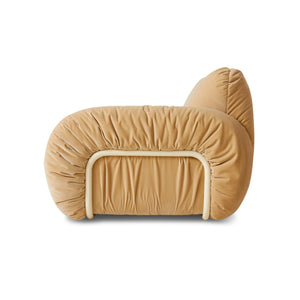 HKliving Arc fauteuil sand frame Royal Velvet Cream