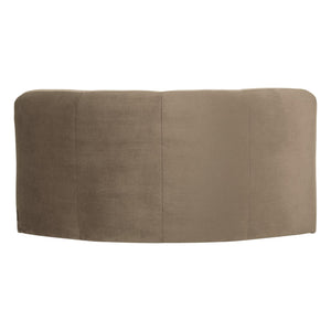 WOOOD Mojo Base bank hoekelement rond velvet Khaki