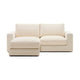 Kave Home Alea 3-zitsbank met chaise longue links Ecru