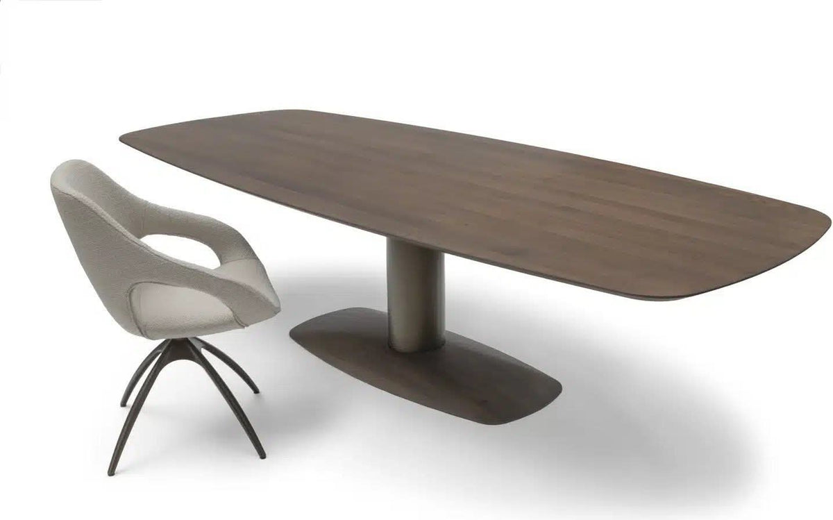 Bree's New World Blizz eettafel 220x110 cm eiken Havana poot anodic brown