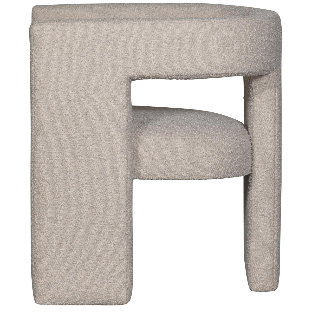 WOOOD Tiwa fauteuil bouclé Beige