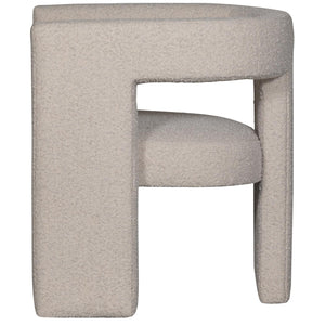 WOOOD Tiwa fauteuil bouclé Beige