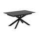 Kave Home Atminda eettafel uitschuifbaar rechthoek 160x90 cm Black