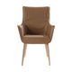 LABEL Vandenberg Chief eetkamerstoel leder Beige