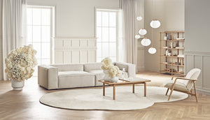 Bolia Cosima 3-zits bank 300 cm chaise longue links Globa sand