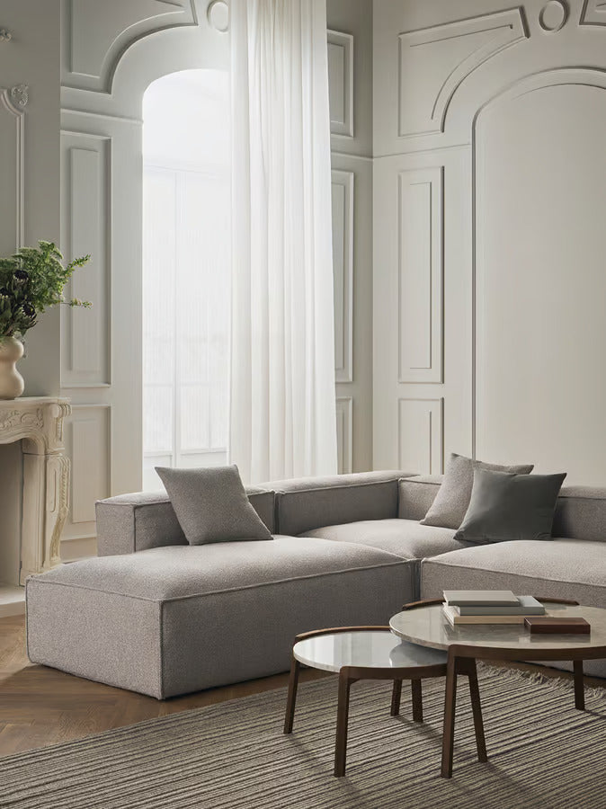 Bolia Cosima 3-zits bank 300 cm chaise longue links open eind Vilme dark beige