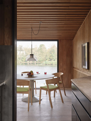 Muuto Midst eettafel rond Ø160 cm Grey Linoleum/Grey