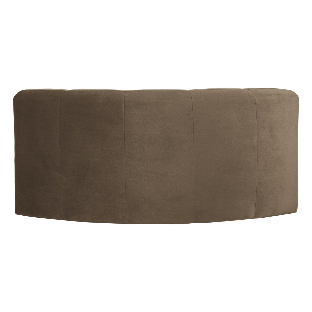 WOOOD Mojo Base eetbank halfronde hoek rugleuning velvet Taupe