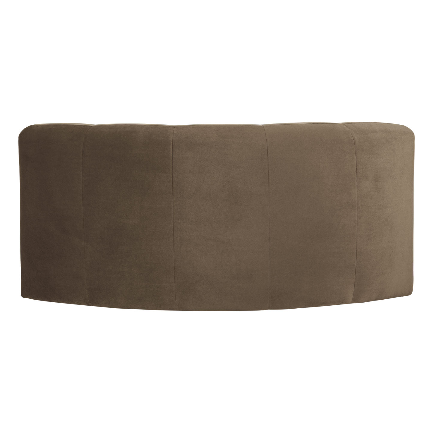 WOOOD Mojo Base eetbank halfronde hoek rugleuning velvet Taupe
