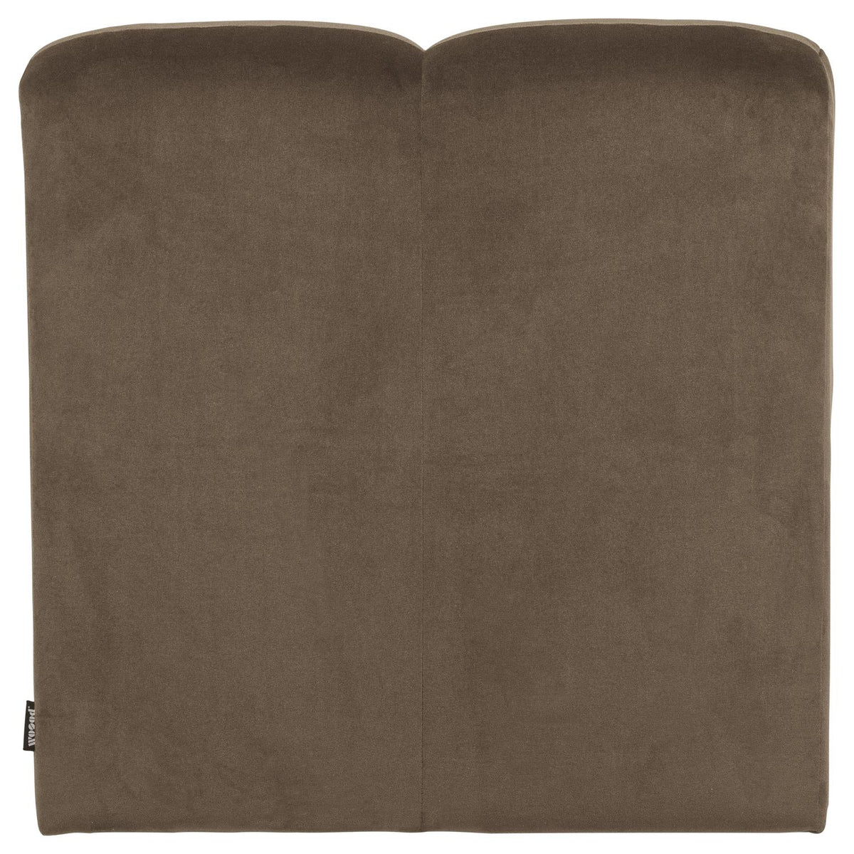 WOOOD Mojo eetkamerbank 84 cm met rugleuning velvet Taupe