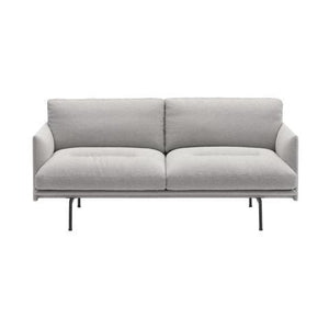 Muuto Outline Soft 2-zitsbank Clay 12/Grijs