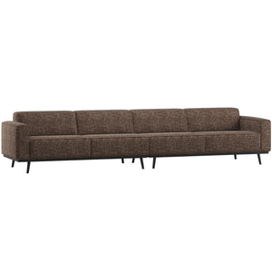 WOOOD Statement XL 4-zits bank 372 cm Bruin Melange