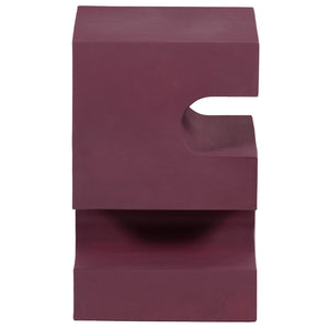 WOOOD Jessa bijzettafel Paars/Bruin