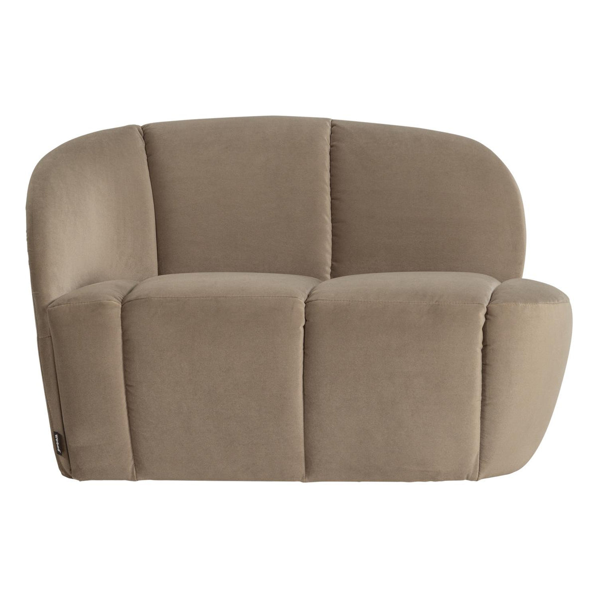 WOOOD Mojo 2-zits bankje links velvet Khaki