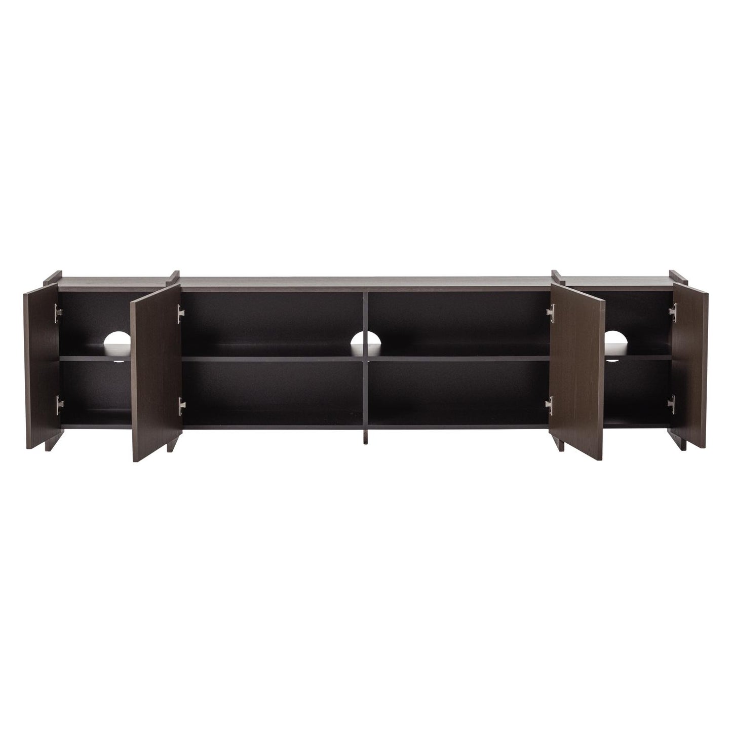 WOOOD Brock tv-meubel 200 cm Middenbruin