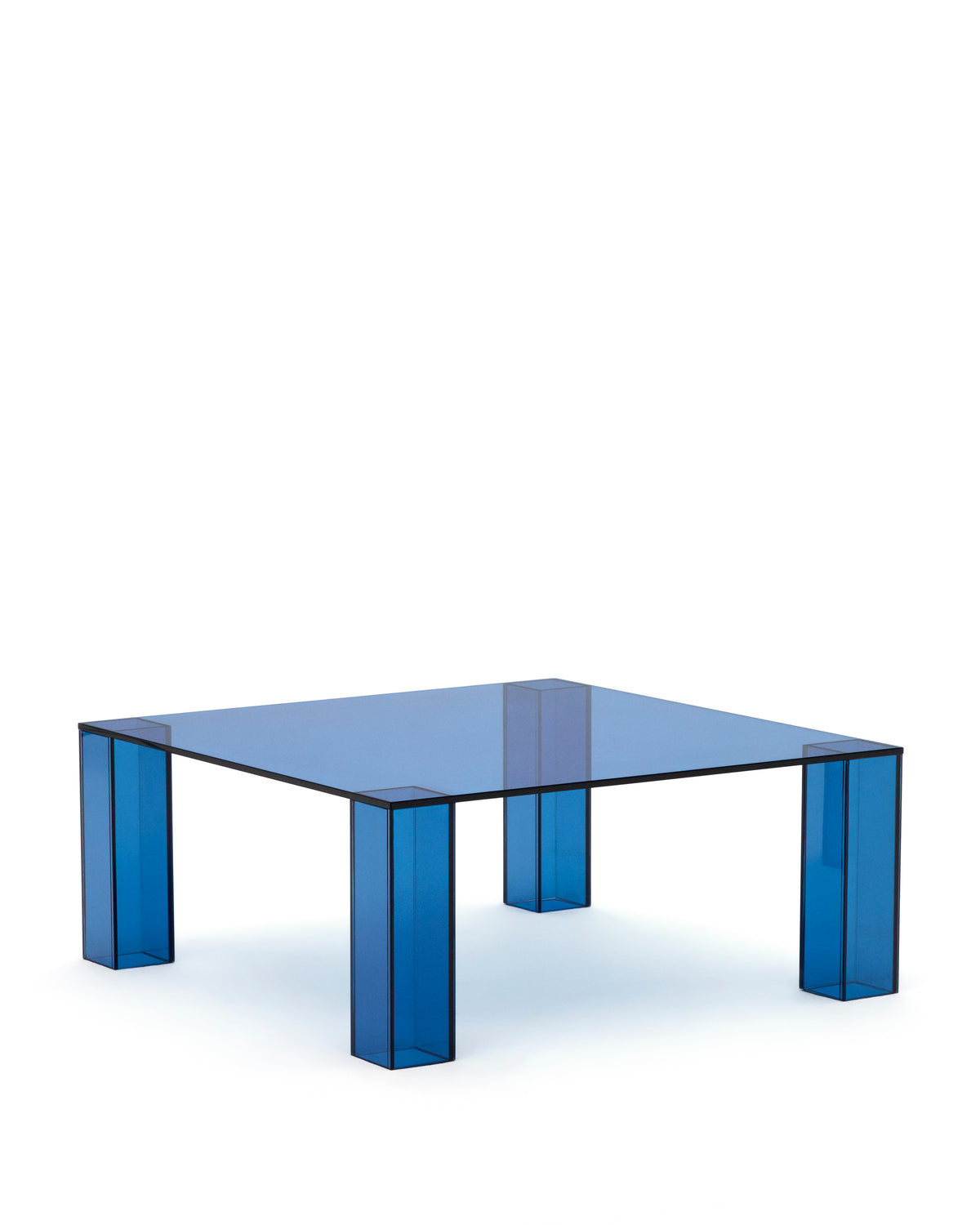Kave Home Adularia bijzettafel 85x85 cm Blauw