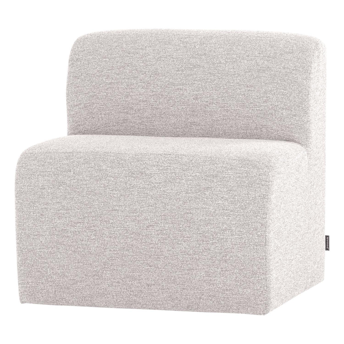 WOOOD Mojo Base eetkamerbank 84 cm met rugleuning bouclé Ecru