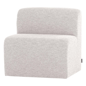 WOOOD Mojo Base eetkamerbank 84 cm met rugleuning bouclé Ecru