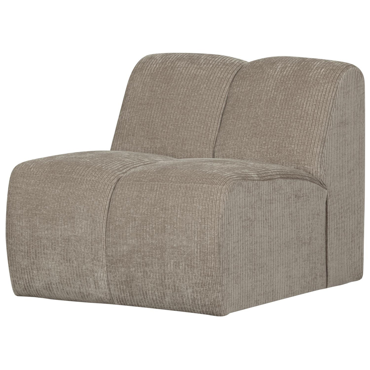 WOOOD Mojo 1-zits bank rib Donkerzand