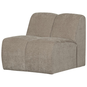 WOOOD Mojo 1-zits bank rib Donkerzand