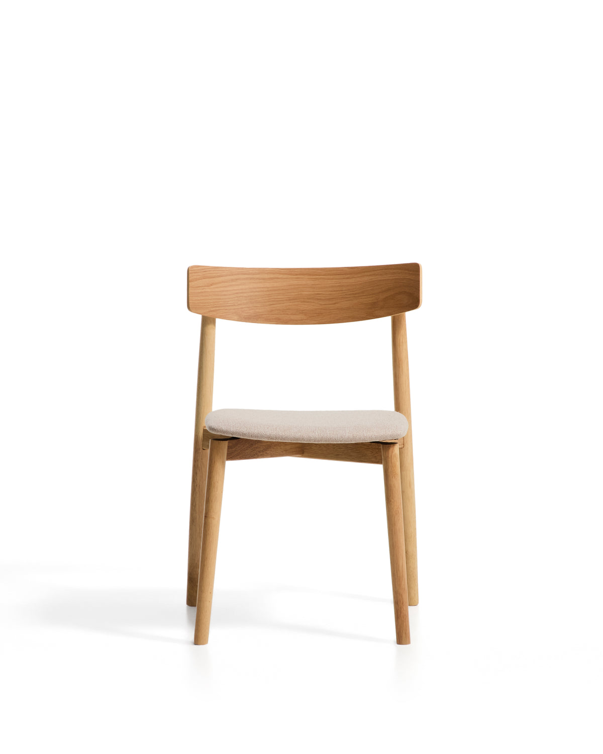 Kave Home Evera eetkamerstoel chenille Grey/Beige
