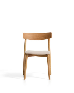 Kave Home Evera eetkamerstoel chenille Grey/Beige