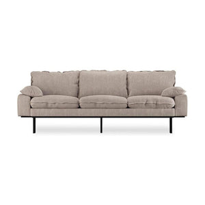 HKliving Retro 3-zitsbank Sneak Beige